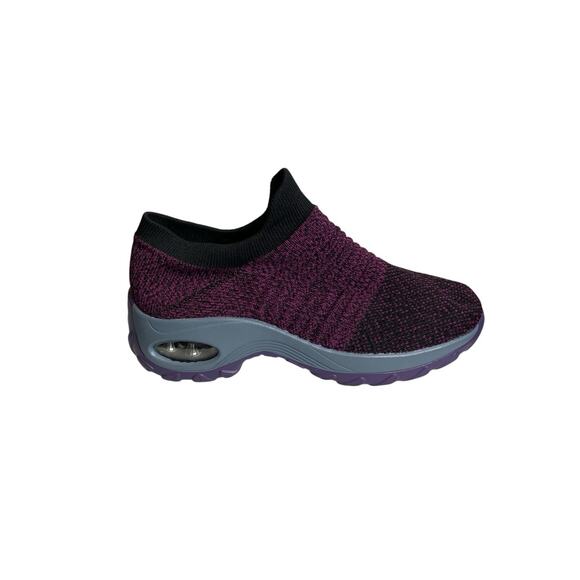 Mishansha Women's Purple Air Cushion Running Sock Shoes Size 39/8.5 Walking - Picture 1 of 6